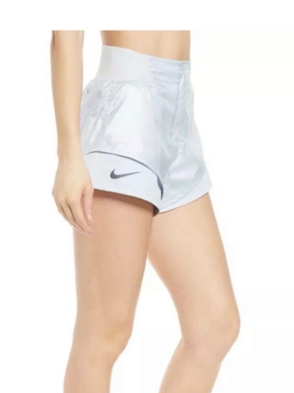Nike Women City Ready two in one Shorts Light Blue Size L
